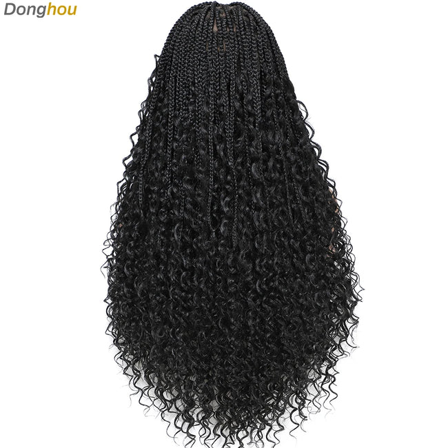 Box Braid Wig with Baby Hair Lace