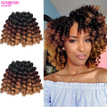 Curly Jumpy Wand Curl Jamaican Bounce Synthetic Braiding Hair Extensions