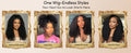 UNice Curly Human Hair Wig With Finger Coil Ends