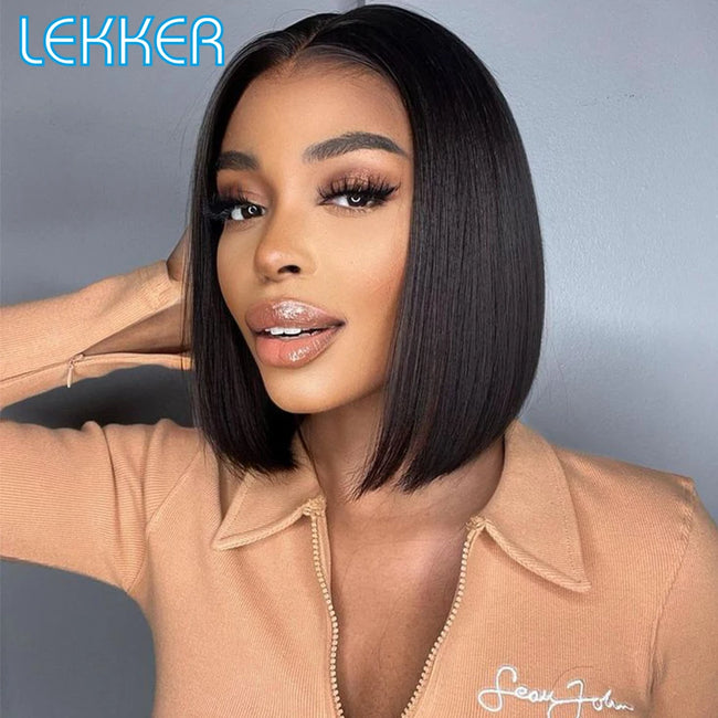 Highlight Brown Long Pixie Straight Bob