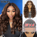 Synthetic Curly Lace Frontal Wigs With Bangs