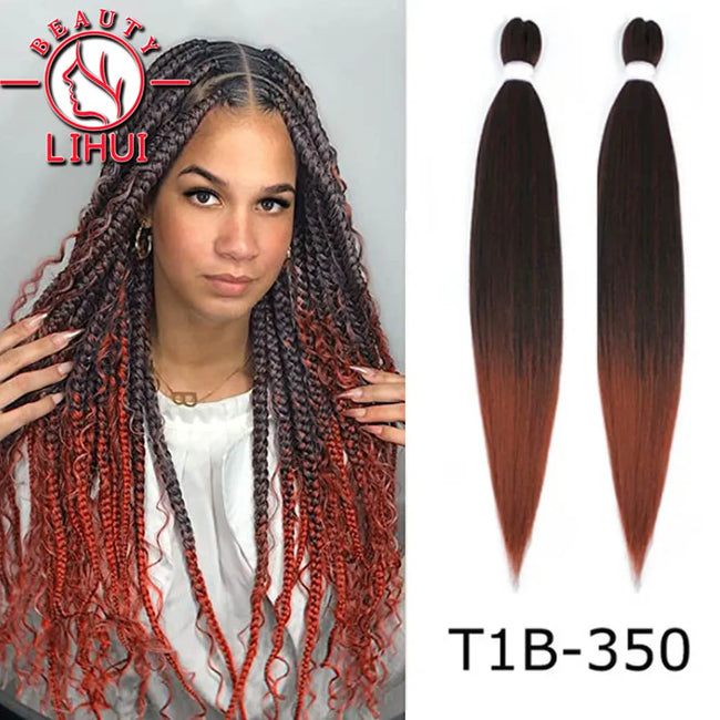 Ombre Pre Stretched Braiding Hair Bundles