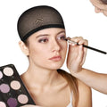 2Pcs Hair Cap Net Mesh For Weave Black Brown Stretch Mesh Wig Caps For Making Wigs Free Size Hairnets Caps
