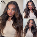 UNice Chestnut Brown Ombre Body Wave Bundles