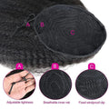 Curly Human Hair Drawstring Ponytail Extension