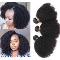 Mongolian Afro Kinky Curly Bundles Human Hair