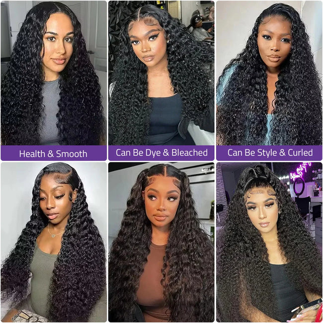 Deep Wave Lace Frontal Wig Curly Water Wave