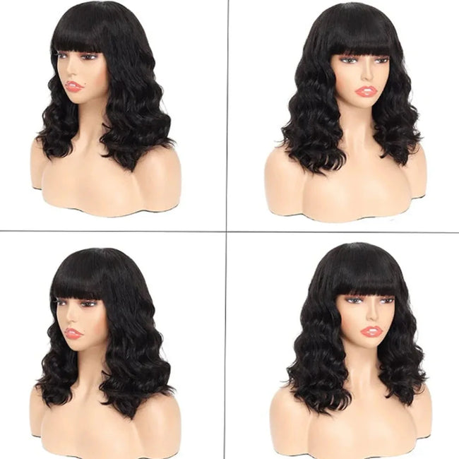 Short Bob Wig with Bangs