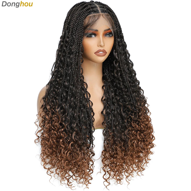 Box Braid Wig with Baby Hair Lace
