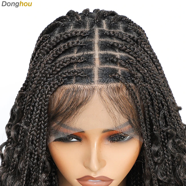 Box Braid Wig with Baby Hair Lace