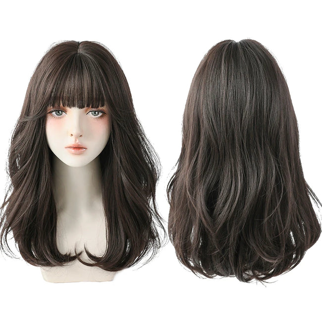 Deep Wave Wig With Bangs