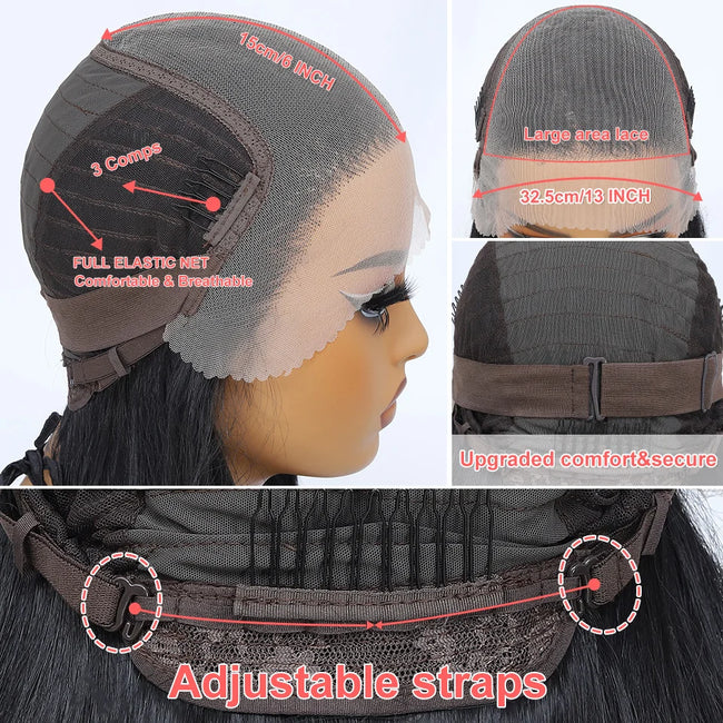 Synthetic Curly Lace Frontal Wigs With Bangs