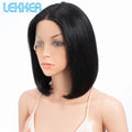 Highlight Brown Long Pixie Straight Bob
