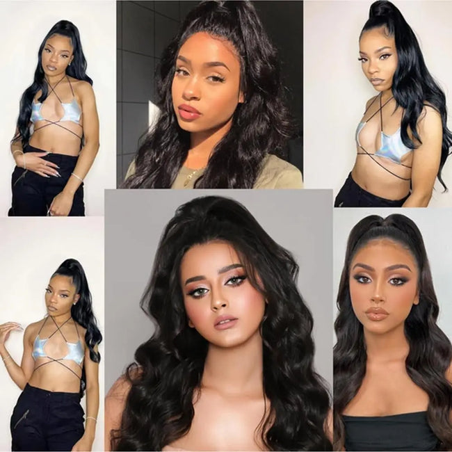 Curly Human Hair Drawstring Ponytail Extension
