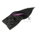 Burgundy Brazilian Remy Straight Hair Clip Hair Extensions
