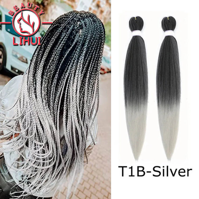 Ombre Pre Stretched Braiding Hair Bundles