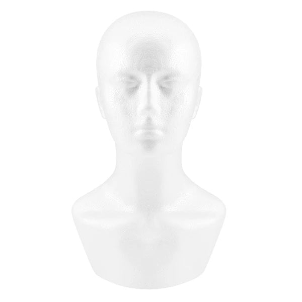 Female Styrofoam Foam Mannequin Manikin Head Model Hat Glasses Display Foam Mannequin Head Model Hat Wig Display Stand Rack
