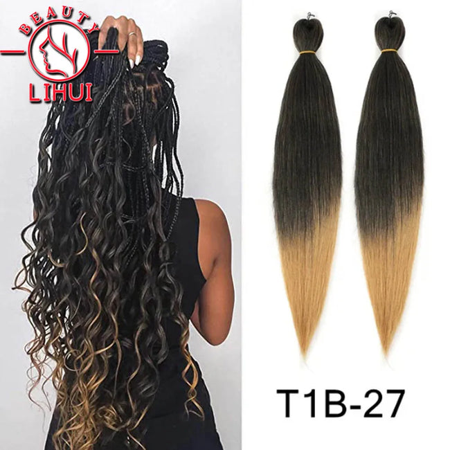 Ombre Pre Stretched Braiding Hair Bundles
