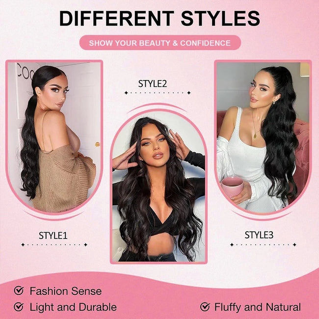 Drawstring Ponytail Hair Extensions