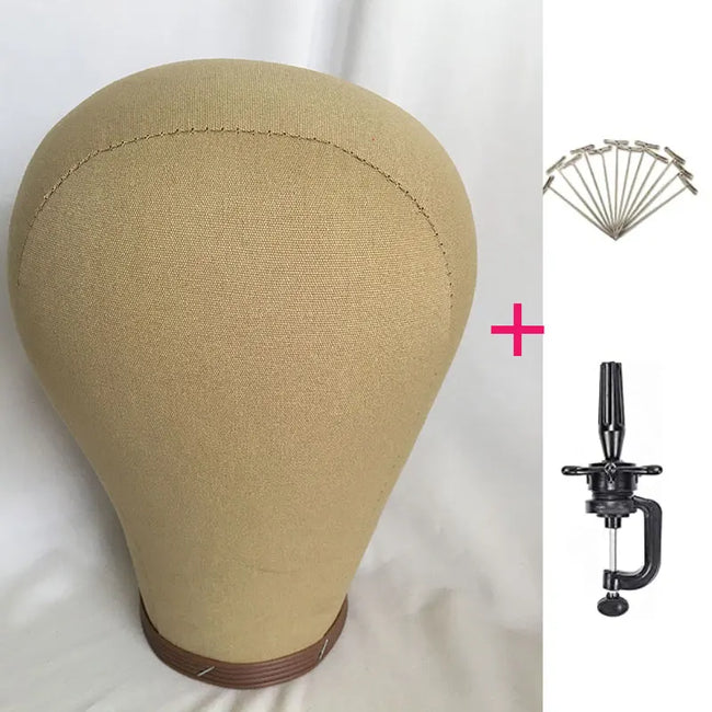Cork Canvas Mannequin Head
