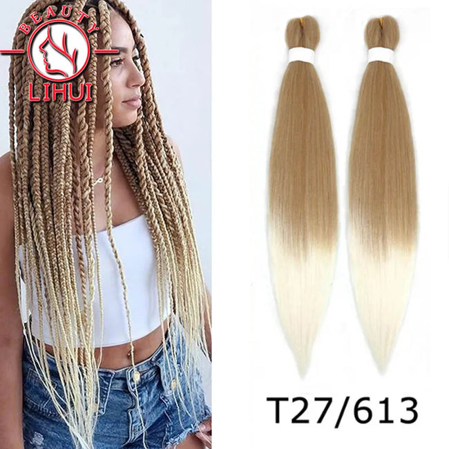 Ombre Pre Stretched Braiding Hair Bundles