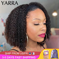 Afro Kinky Curly Human Hair Headband Wig