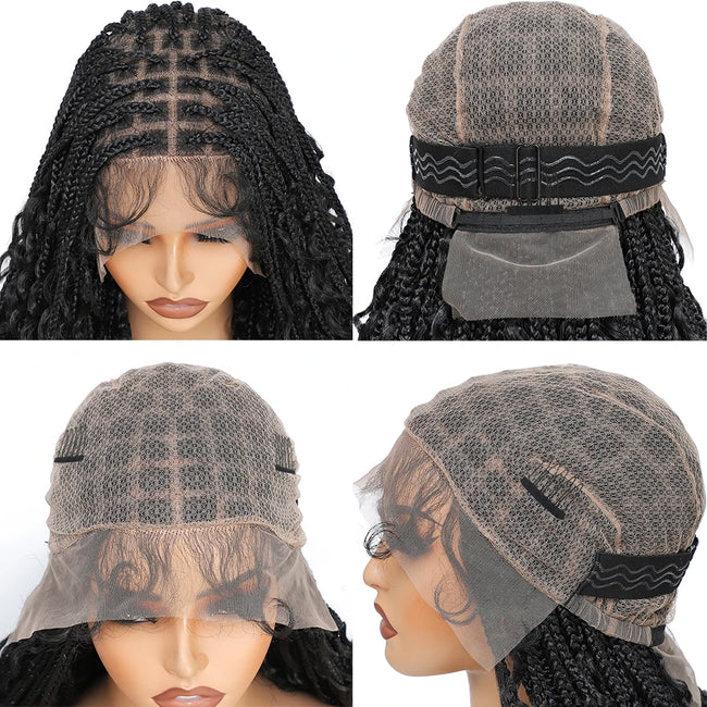 Box Braid Wig with Baby Hair Lace
