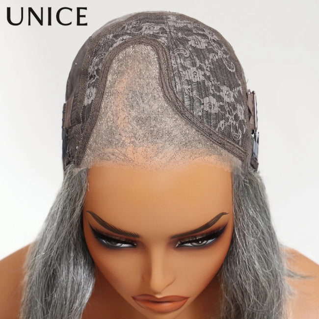 UNICE Layered Blowout Salt & Pepper Wig