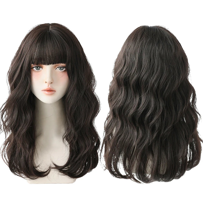 Deep Wave Wig With Bangs