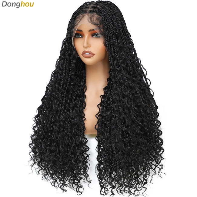 Box Braid Wig with Baby Hair Lace
