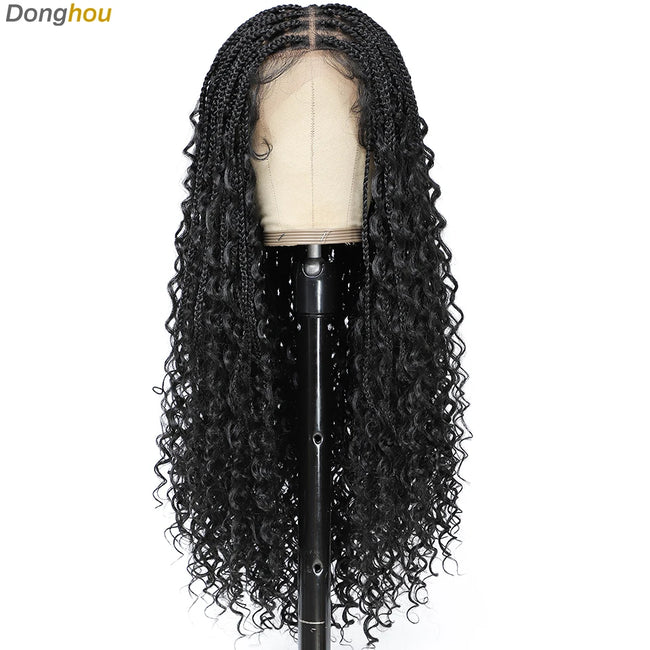 Box Braid Wig with Baby Hair Lace