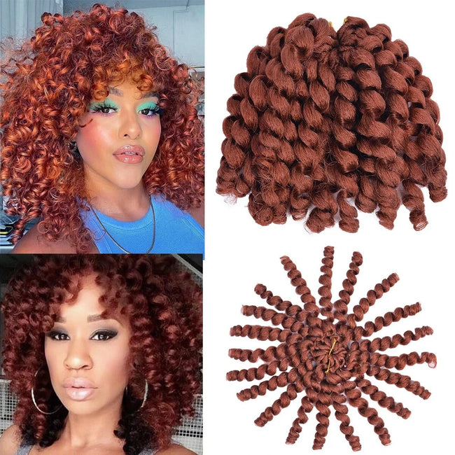 Curly Jumpy Wand Curl Jamaican Bounce Synthetic Braiding Hair Extensions