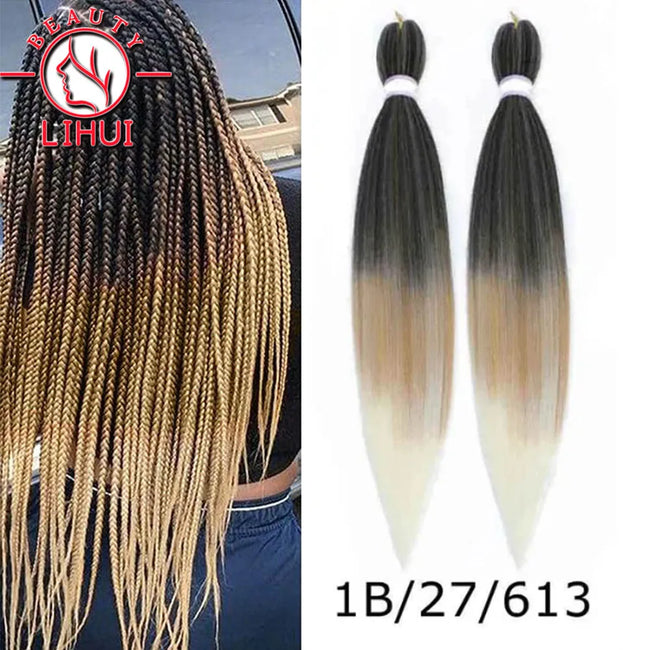 Ombre Pre Stretched Braiding Hair Bundles