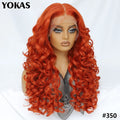 Synthetic Curly Lace Frontal Wigs With Bangs