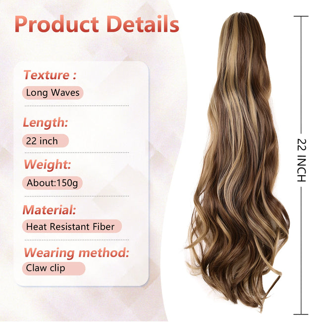 Synthetic Claw Ponytail Extensions