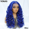 Synthetic Curly Lace Frontal Wigs With Bangs