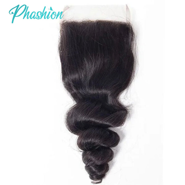 Loose Wave Lace Frontal Closure Brazilian Remy Human Hair