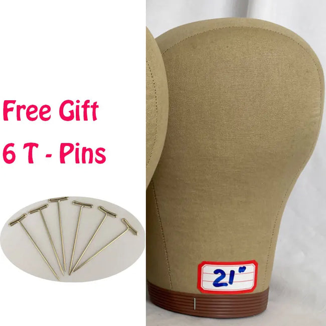 Cork Canvas Mannequin Head