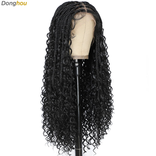 Box Braid Wig with Baby Hair Lace