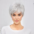White Silver Gray Kanekalon Human Hairs