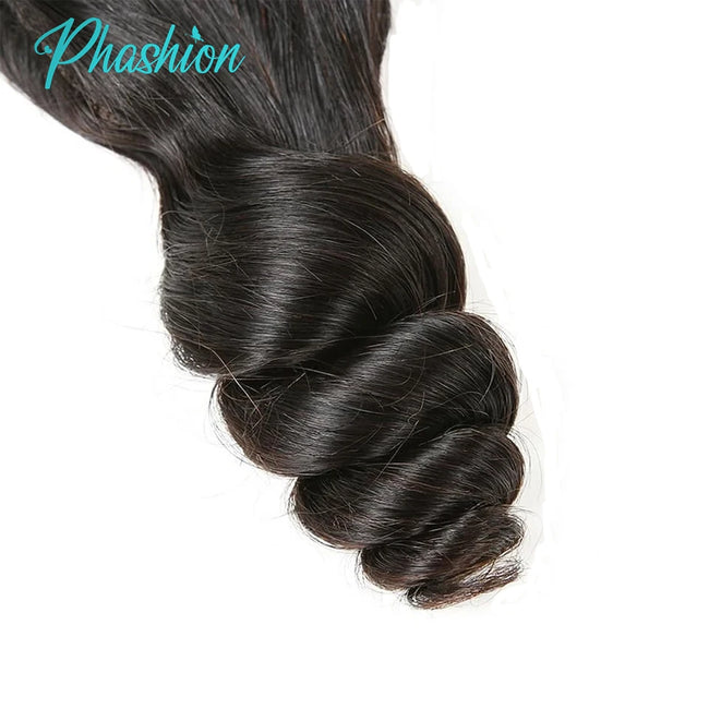 Loose Wave Lace Frontal Closure Brazilian Remy Human Hair