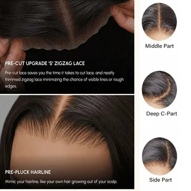 Straight Lace Front Wigs Human Hair