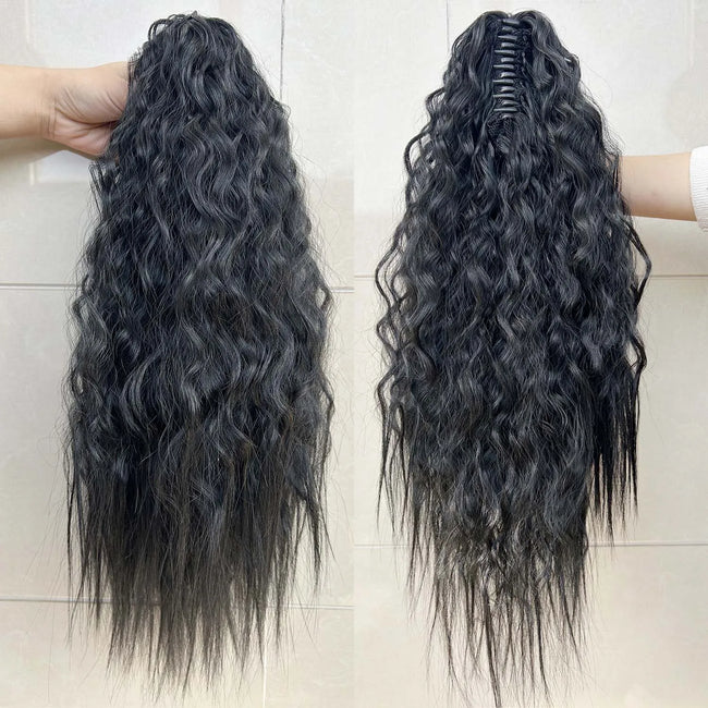 Synthetic Long Wavy Ponytail Hair Extensions