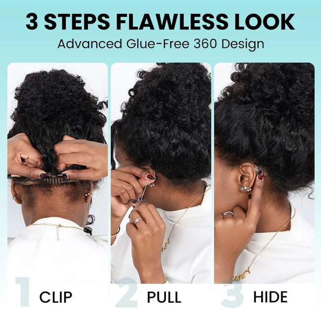 Deep Water Wave Human Hair Wig With Invisible Strap