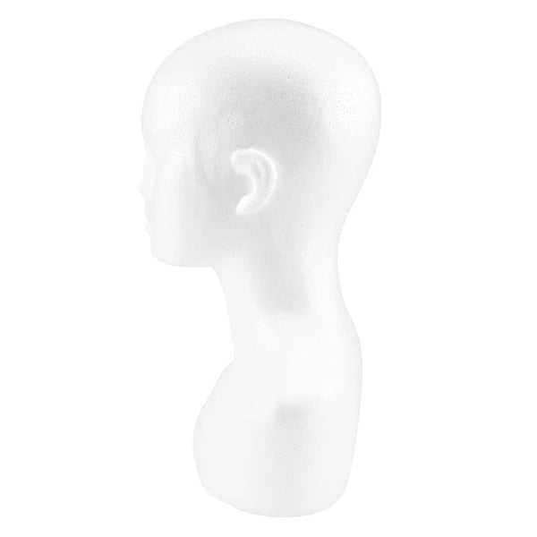 Female Styrofoam Foam Mannequin Manikin Head Model Hat Glasses Display Foam Mannequin Head Model Hat Wig Display Stand Rack