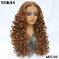 Synthetic Curly Lace Frontal Wigs With Bangs