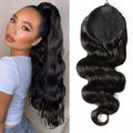 Curly Human Hair Drawstring Ponytail Extension