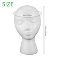 Female Styrofoam Foam Mannequin Manikin Head Model Hat Glasses Display Foam Mannequin Head Model Hat Wig Display Stand Rack