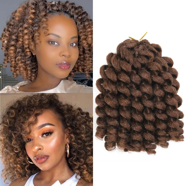 Curly Jumpy Wand Curl Jamaican Bounce Synthetic Braiding Hair Extensions
