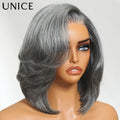 UNICE Layered Blowout Salt & Pepper Wig